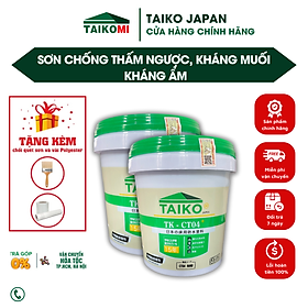 Mua Combo 2 Kg Sơn Chống Thấm Ngược  Môi Trường Ẩm Nhà Vệ Sinh  Bể Cá  Bể Âm TAIKO CT4 - Tặng Kèm Vải Kết Cấu