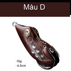 Mồi câu lure mồi nhái giả câu cá lóc cá sộp 6.5cm 15g mồi câu cá siêu nhậy MOI-4