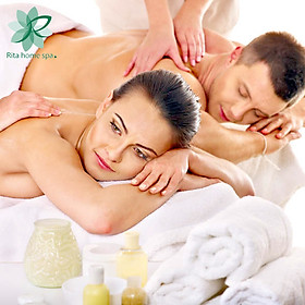 Rita Homespa - Couple VIP Chăm Sóc Da Chạy vitanmin C Cơ Bản Kết Hợp Massage Boby Đá Nóng/ Tinh Dầu 120 Phút