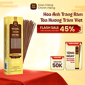 Mua Nhang Trầm Hương 20cm Cao Cấp – Hộp Vàng 100g | Bảo Trầm – Thơm Tự Nhiên  Không Khói Gắt  An Toàn