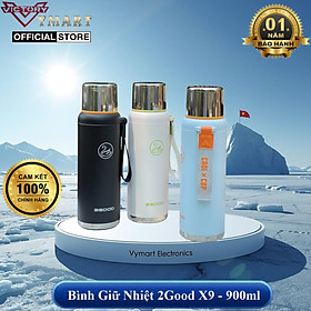 Bình Giữ Nhiệt 2Good X9 - 900ml, Giữ Nhiệt 12h, Chất Liệu inox 304 - Hàng Chính Hãng