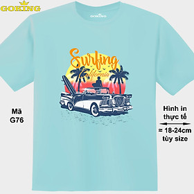 Hình ảnh Surfing California, mã G76. Áo thun du lịch siêu đẹp. Áo phông hàng hiệu GOKING cho nam nữ, trẻ em, teen, trung niên. Quà tặng cao cấp