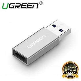 Đầu chuyển đổi USB 3.0 sang USB Type C Ugreen 30705 chính hãng - Hàng Chính Hãng