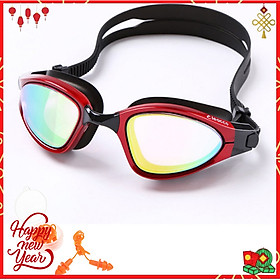 Kính bơi nam Cleacco tráng gương, chống tia UV tặng Bịt tai silicone - Hàng Chính Hãng