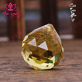Mua Quả Cầu Treo Pha Lê Phong Thủy Đa Giác Màu Vàng cao cấp  chất lượng