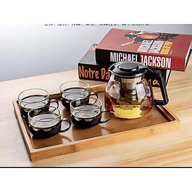 Mua Bộ Bình Lọc Trà Thủy Tinh 700ml Kèm 4 Ly