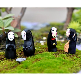 Mua KHO-HN * Combo 04 mô hình Vô Diện trang trí tiểu cảnh  móc chìa khóa  DIY