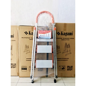 Mua Thang Nhôm Ghế Tay Vịn Inox 3 Bậc Kagami Nhật Bản WK-SS203 - Hàng Chính Hãng An Toàn  Chắc Chắn  Bền Đẹp