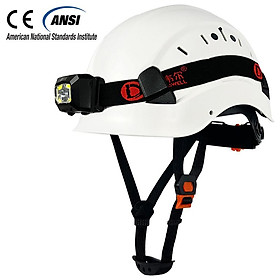 Mũ bảo hiểm an toàn xây dựng với đèn LED đèn LED CE EN397 ABS HAT HAT LIGHT LIGHT ANSI Công việc công nghiệp vào ban đêm