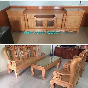 Mua Bộ bàn ghế mẫu quốc đào gỗ sồi nga - NỘI THẤT BÌNH LONG 0972 127 921