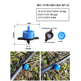 Mua 10 đầu tưới nhỏ giọt bù áp 8lít  màu đen tưới gốc