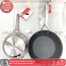 Mua Chảo Xào Rán Inox 304 ELMICH Tri-Max CZ Vân Đá 20cm/24cm/26cm/28cm Hàng Chính Hãng