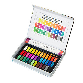 Bộ 36 Màu Nước Vẽ Dạng Nén - Hộp Mới