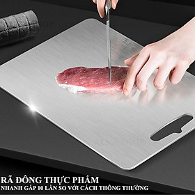 Mua Thớt Inox 304 Kháng Khuẩn Cường Lực - Vệ Sinh Dễ Dàng - Chống Ẩm Mốc - Không Xước Dăm - Không Mùn Gỗ