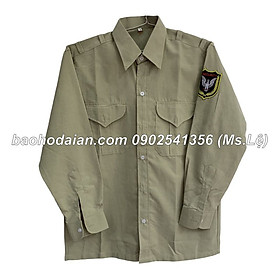 [KIM VÀNG] Áo bảo vệ nam đồng phục an ninh tay ngắn chất liệu kaki ford cao cấp - Màu xanh nhạt