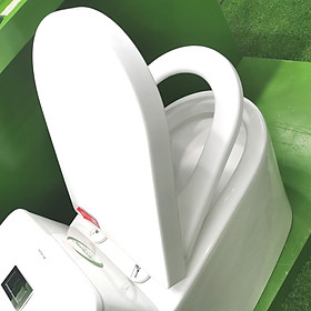 Mua Nắp bồn cầu đóng êm nhựa trắng dày dặn  chịu lực  đầy đủ phụ kiện