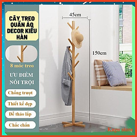 Mua Cây treo quần áo   giá treo quần áo hình cây gỗ thông cao cấp cao 150cm - kagu