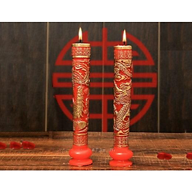 Set 02 cây đèn cầy đám cưới long phụng