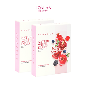 Combo 2 hộp 10 viên uống trắng da, giảm nám Hanvely Nature White Dairy