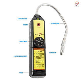 Thiết Bị Phát Hiện Rò Rỉ Rò Rỉ Khí Gas R134A R410A R22A Hfc Cfc Đen