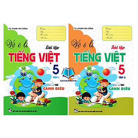 Sách - Combo Vở Ô Li Bài Tập Tiếng Việt 5 - Tập 1 + 2 (Bám Sát SGK Cánh Diều)