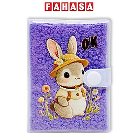 Sổ Teen Bìa Nhựa Lông Mềm A7 - Kẻ Ngang - GOL ME-8004 - Màu Tím