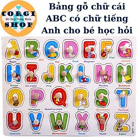 Bảng Gỗ Chữ Cái, Chữ Số, Động Vật, Xe, Máy Bay, Đồ Dùng Trong Nhà