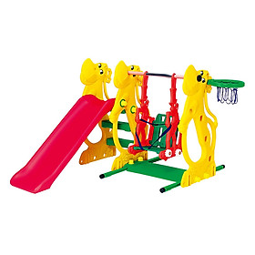 Cầu trượt cho bé hippo hình chú hà mã SL-13