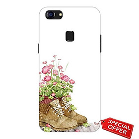 Ốp lưng dành cho điện thoại Oppo F5- nhựa dẻo Silicone in hình Đôi giày hoa (Lovely Couples Art)