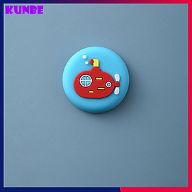 Nút Silicon Chống Va Đập Cửa, Miếng Chặn Cửa Họa Tiết Hoạt Hình 3D, Giảm Ồn, Chống Shock, Chống Trầy Xước Và Bảo Vệ Tường KUNBE