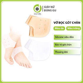 Vớ bọc gót chân silicone chống nứt nẻ chống bong tróc da, bảo vệ gót - Doni - DOPK68