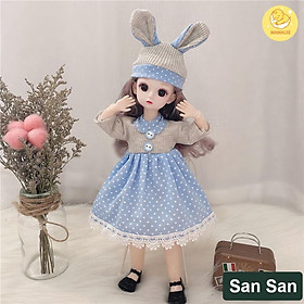 Búp Bê Barbie Xinh Xắn Cao 30cm Với 21 Khớp Linh Hoạt - Đồ Chơi Búp Bê Công Chúa Cho Bé Gái