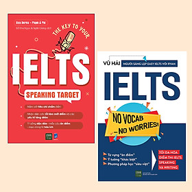 [Download Sách] Combo Cẩm Nang Luyện IELTS: The Key To Your IELTS Speaking Target + IELTS No Vocab - No Worries ! / Sách Luyện Thi IELTS Hiệu Quả, Khoa Học