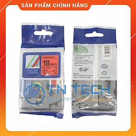 Mua Nhãn In Tz2-441 - Đen nền đỏ 18mm x 8m - Dùng cho máy in BROTHER - AIMO - PUTY  Hàng Nhập Khẩu 