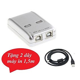 Mua (Tặng 2 dây máy in dài 1 5m ) Bộ chia sẻ máy in tự động 1 ra 2 MT viki