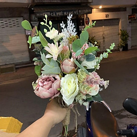 Hoa cưới cô dâu 21/12/2020 hoa vải nó chụp hình cưới Giangpkc