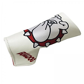 4xGolf Headcover Putter Blade Head Cover Waterproof Protective Sleeve White
