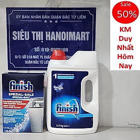 Combo bột rửa bát finish 2.5kg + muối finish 1.2kg