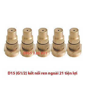 Mua 5 Đầu béc phun sương chống tắc chân ren 21