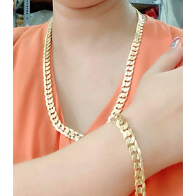 Combo dây chuyền nam kiểu lặc mạ vàng 24k