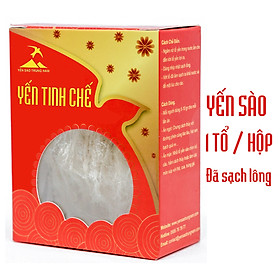 Hình ảnh Tổ Yến Sào Tinh Chế (8g/Hộp) (Tổ Yến làm sạch/Tổ Yến Sạch chế biến từ Tổ Yến Thô /Tổ Yến còn lông) Yến Sào Trung Nam