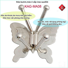 Mua Móc bướm Inox 304  móc áo treo đồ Inox SUS304 KAG-MA08