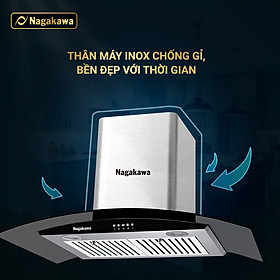 Mua Máy hút mùi Nagakawa NAG1853-70CM  khử mùi bằng than hoạt tính  bộ lọc 5 lớp inox  đèn led  điều khiển cơ  bảo hành 5 năm- hàng chính hãng