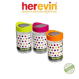 Mua Bộ 3 Hũ Thuỷ Tinh Herevin Tròn Trơn Nắp Transparent 660ml - HEHU149367-560