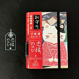 Sổ tay kế hoạch mèo thần tài Nhật Bản 4 kiểu giấy kích thước 10 x14cm