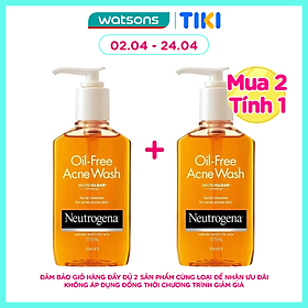 Sữa Rửa Mặt Neutrogena Cho Da Mụn Oil-Free Acne 175ml