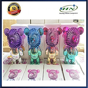 Mua Quạt mini cầm tay - Quạt tích điện BEAR.BRICK nhiều màu cực chất có 3 chế độ gió sạc USB tiện lợi đế đứng được-HN HN