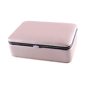 Portable Jewelry Organizer Box, Large Capacity PU Case, Jewelry Storage Holder