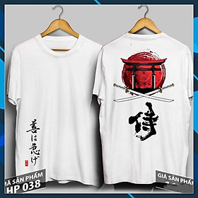 Áo Thun Chiến Binh Samurai Nhật Bản Cực Chất | Áo In Chữ Thư Pháp Nhật