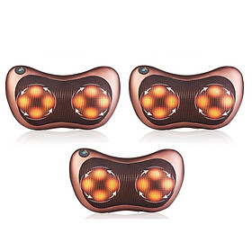 3 gối massage thư giãn hồng ngoại 8 bi cao cấp